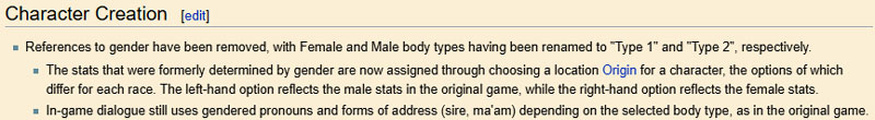 Oblivion Remastered Character Creation Notes Still Gendered Speech