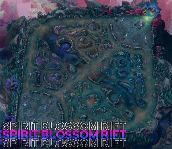 League of Legends Patch 25.09 Spirit Blossom Rift Map