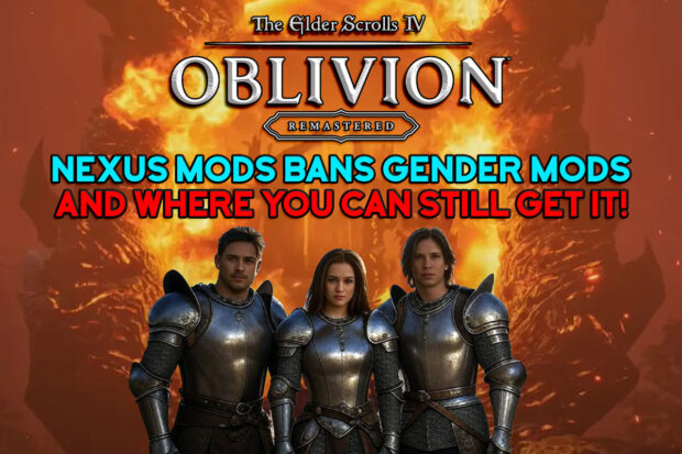 Nexus Mods Bans Gender Mod for Oblivion Remastered and Where to Download it