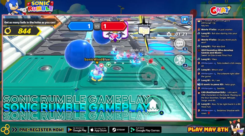 Sonic Rumble Delayed Mini Game Gameplay