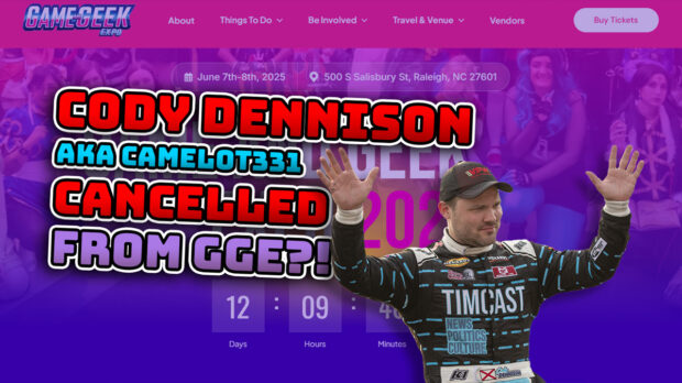 Cody Dennison Kicked from Game and Geeks Expo
