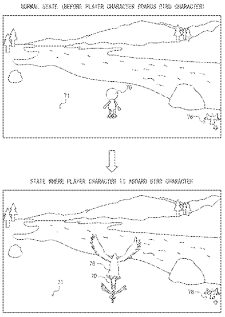 Nintendo Game Mechanic Patent Drawing