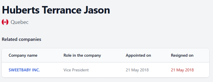 Sweet Baby Inc Co-Founder Terrance Jason Huberts