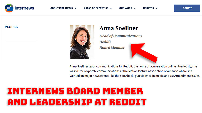 Anna Soellner Reddit Leadership and Internews Board Member