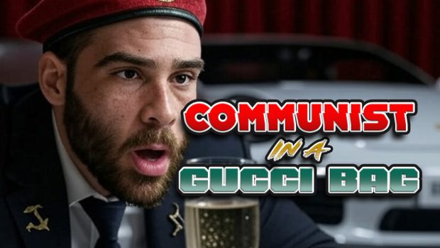 Hasan Piker Music Video Communist in a Gucci Bag