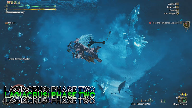 Lagiacrus Phase 2 Underwater Monster Hunter Wilds