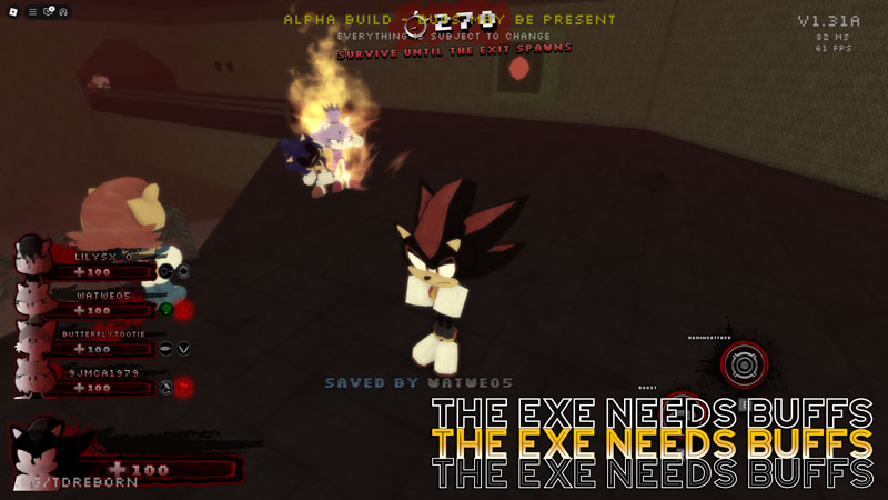 Sonic exe the Disaster Reborn Roblox the exe needs buffs