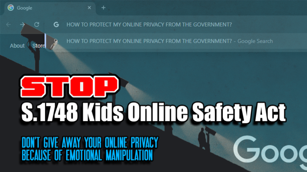 Stop KOSA Kids Online Safety Act Internet Privacy