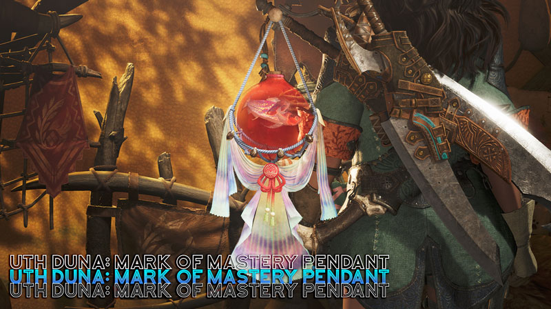 Uth Duna: Mark of Mastery pendant MHW