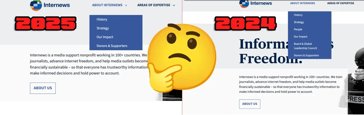 Internews Website Missing Pages