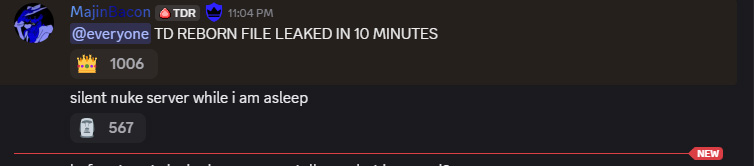 MajinBacon Server Nuke Code Lead TD Reborn