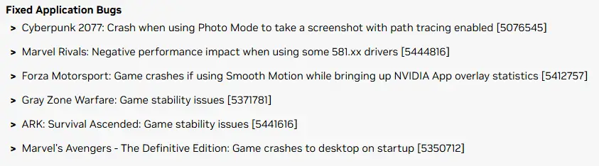 NVidia 581 29 Graphics Driver Release Highlights
