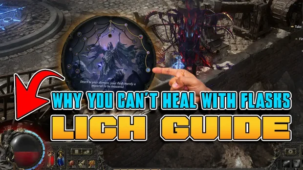 Path of Exile 2 Why You Can't Heal with Flasks Bug Lich Guide