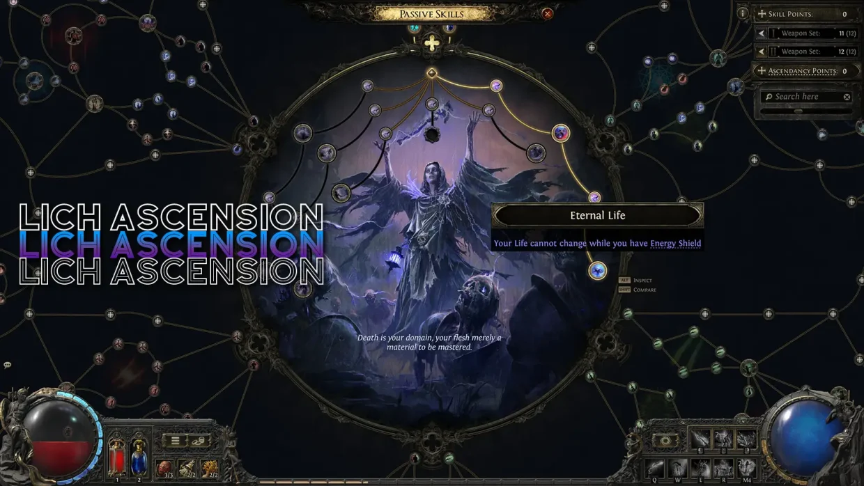 Path of Exile 2 Witch Lich Ascendency