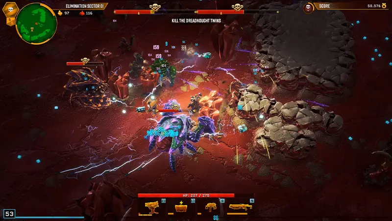 Deep Rock Galactic Survivor Bosses Dreadnought Twins
