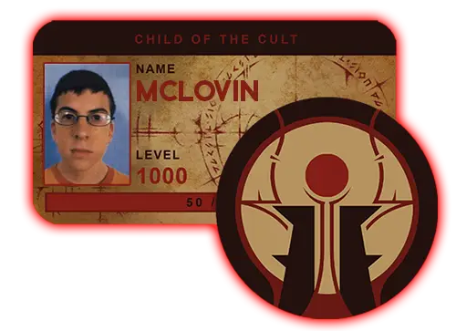 Phasmophobia I am McLovin Halloween Cult ID Card