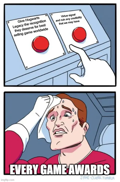 The Hard Game Awards Choice Hogwarts Legacy