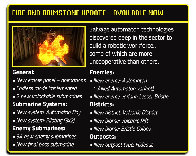 Fire and Brimstone Darkwater Update Notes